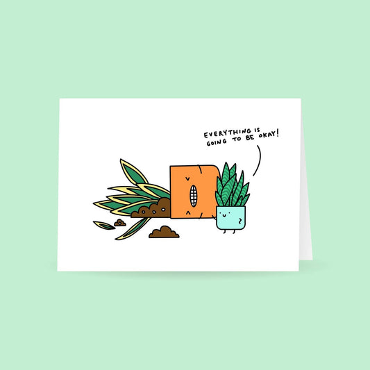 Home by Faith - Everything is going to be okay Plant Greeting Card