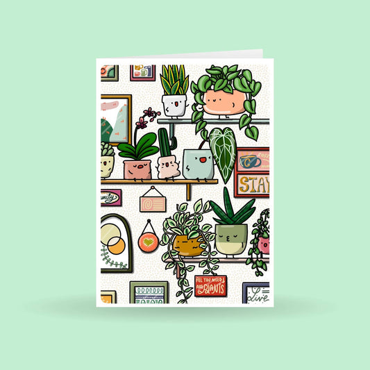 Home by Faith - Plant wall shelves, Plant Greeting Card