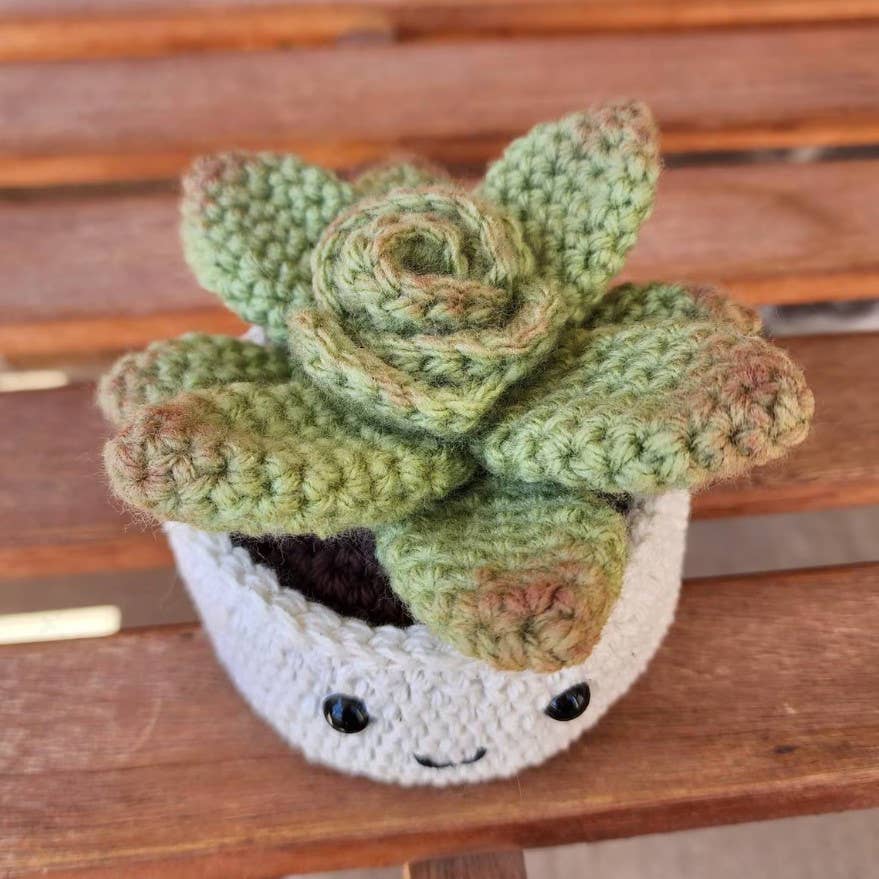 TOMOPOD LLC - Crochet Succulent Plant, Houseplant Decor, Plant Lover Gift: Dwarf Snake