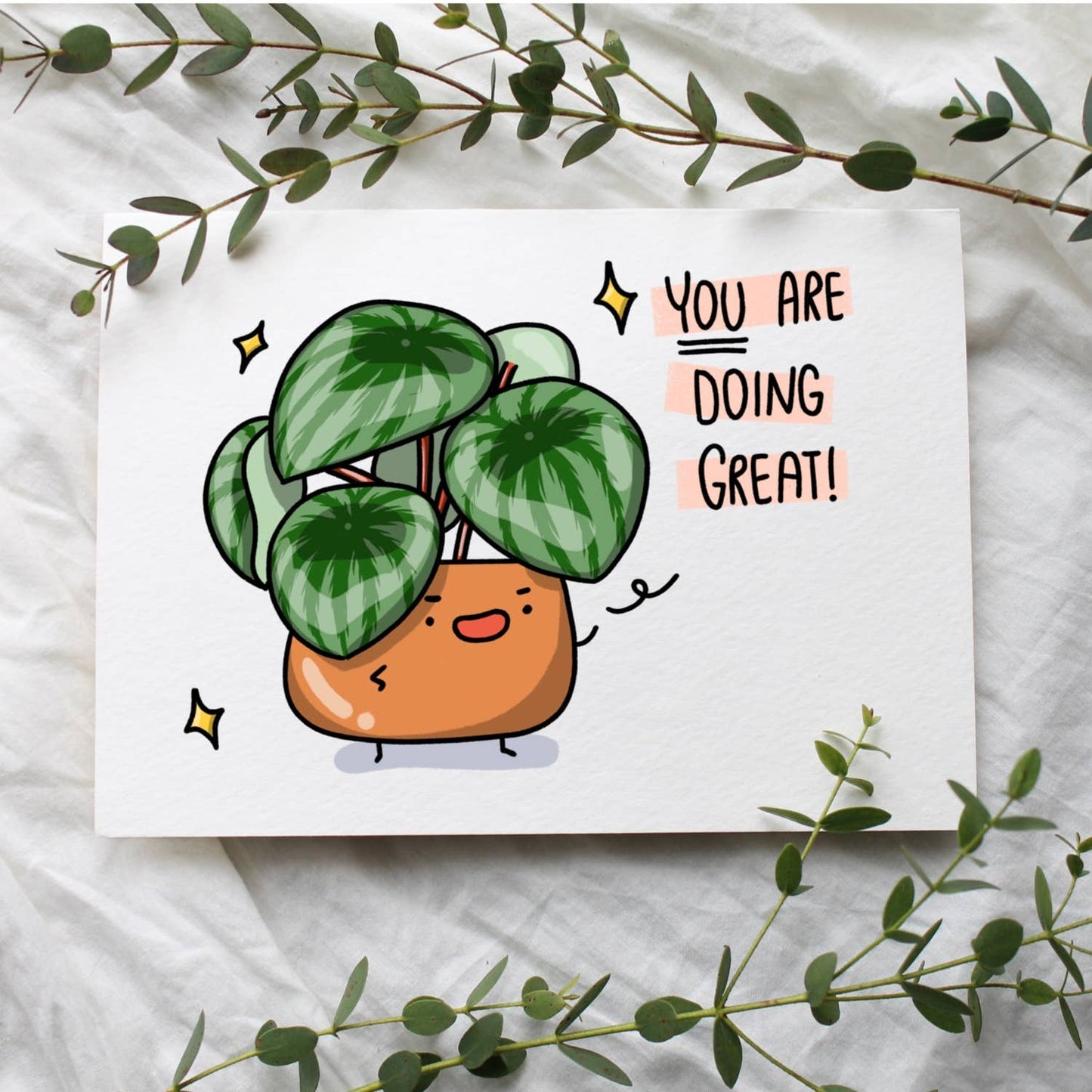 Home by Faith - You Are Doing Great! Plant Greeting Card