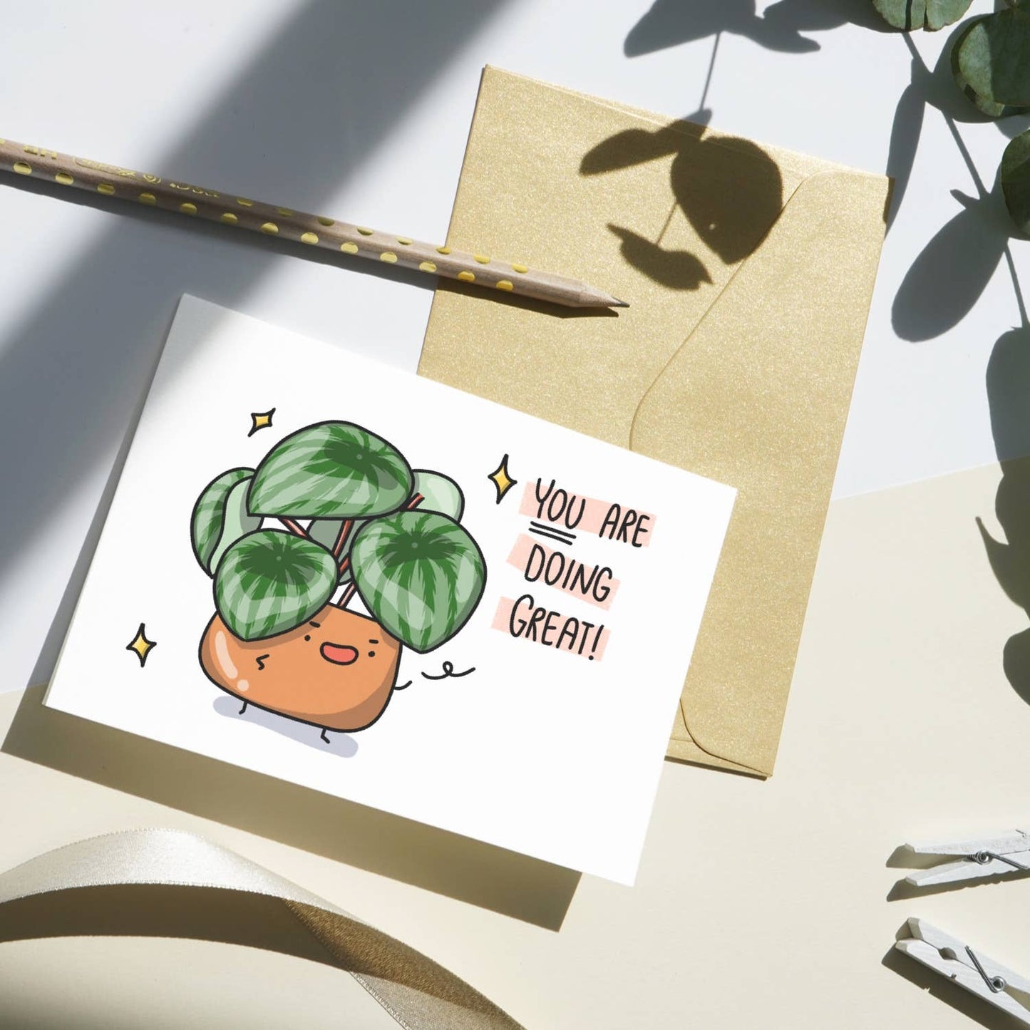 Home by Faith - You Are Doing Great! Plant Greeting Card