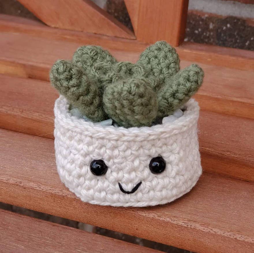 TOMOPOD LLC - Crochet Succulent Plant, Houseplant Decor, Plant Lover Gift: Dwarf Snake